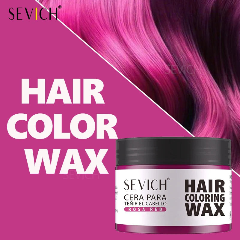 Hair Colour Wax Temporary Hair Color Wax Easy To Wash DIY Hairs Dyed Mud Long Lasting Paint Coloring Cream Colored Hair Dye