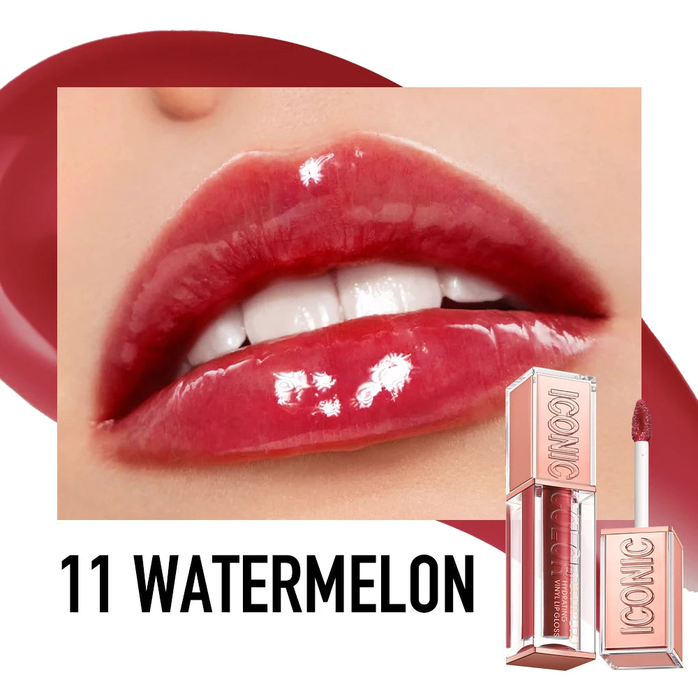 Plumping Lip Gloss Hydrating Vinyl Shine Waterproof Non Sticky Moisturizing Nourishing Lightweight Sexy High Impact