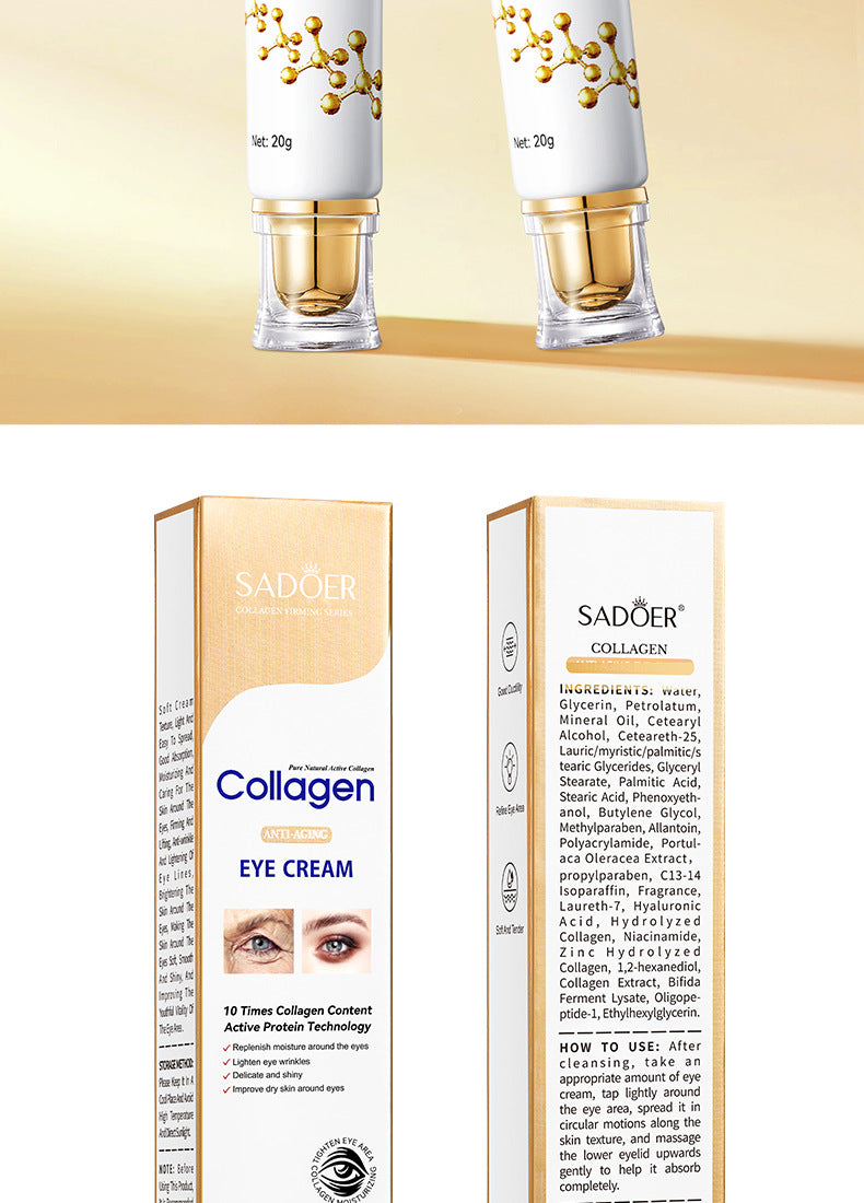 1/2pcs  Collagen Eye skincare Cream  Anti Dark Circles Eye Bags Moisturizing Firming Cream for Eyes Skin Care