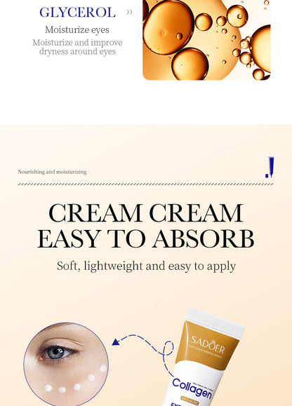 1/2pcs  Collagen Eye skincare Cream  Anti Dark Circles Eye Bags Moisturizing Firming Cream for Eyes Skin Care