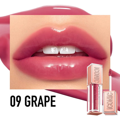 Plumping Lip Gloss Hydrating Vinyl Shine Waterproof Non Sticky Moisturizing Nourishing Lightweight Sexy High Impact