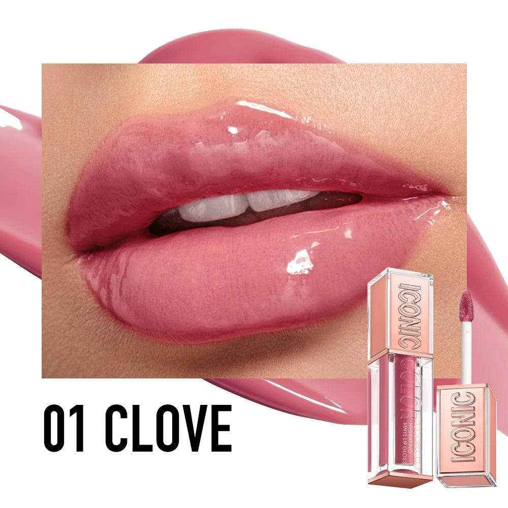 Plumping Lip Gloss Hydrating Vinyl Shine Waterproof Non Sticky Moisturizing Nourishing Lightweight Sexy High Impact