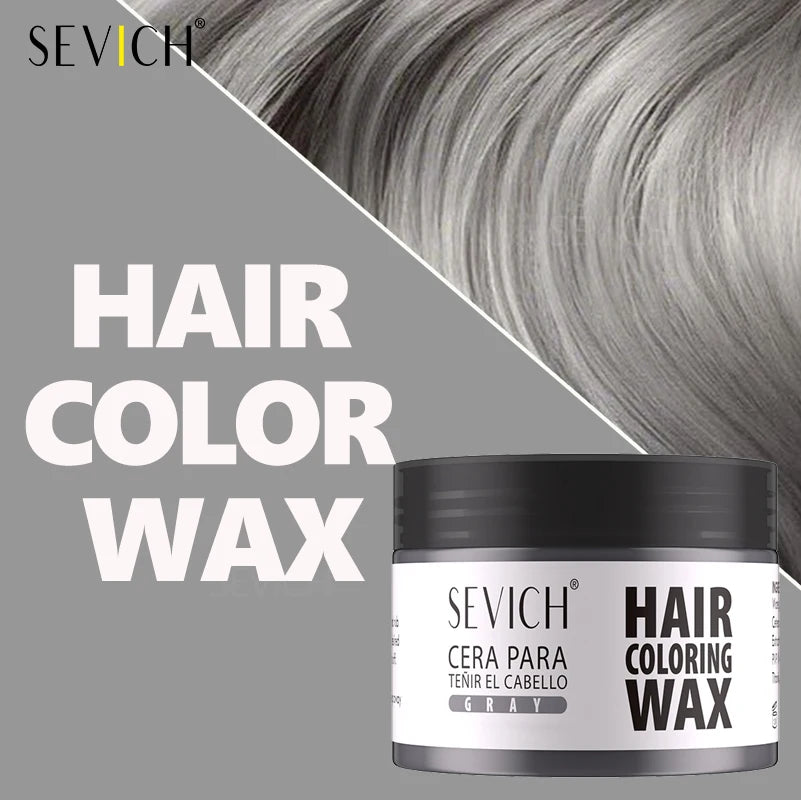 Hair Colour Wax Temporary  Hair Color Wax Easy To Wash DIY Hairs Dyed Mud Long Lasting Paint Coloring Cream Colored Hair Dye