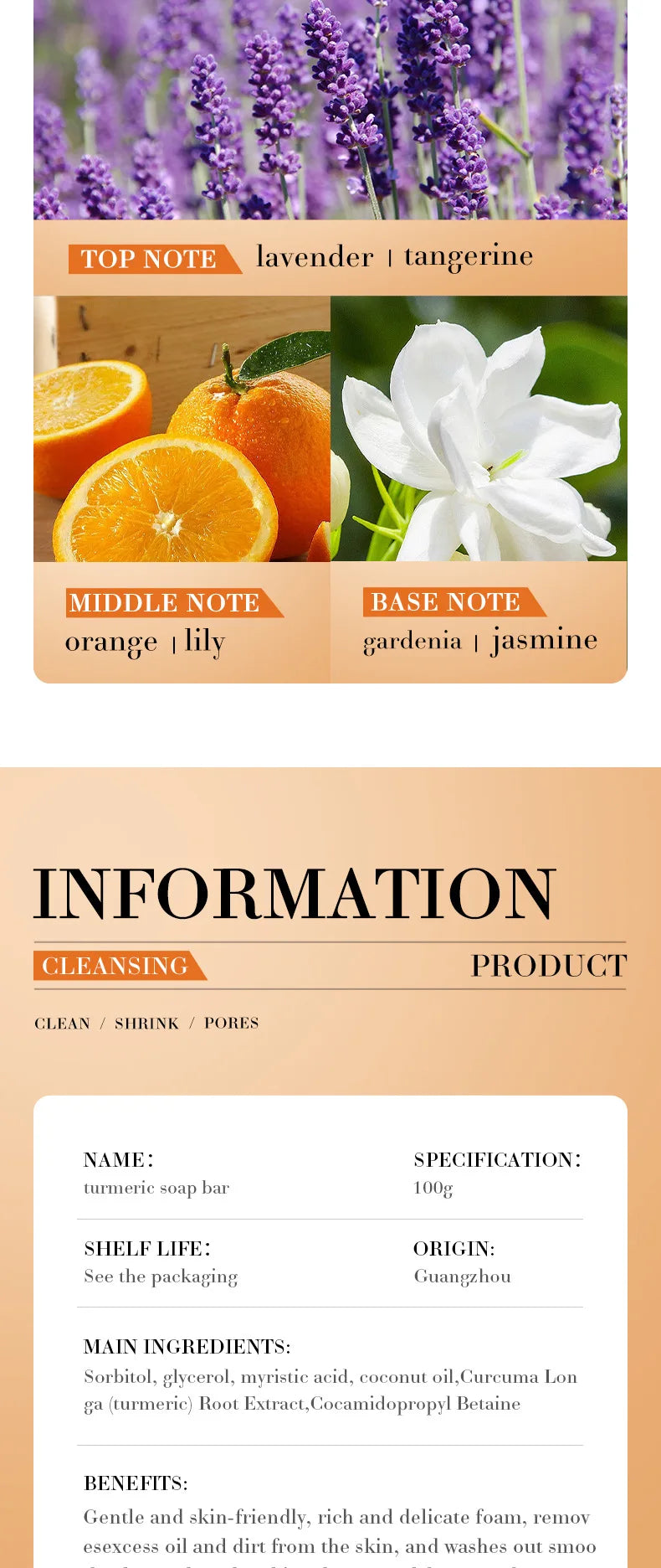 Hand Made Turmeric Soap Body Cleaning Lightening Dark Underarm Leg Body Cleansers Brightening Face Soap Tender Skin Care Beauty