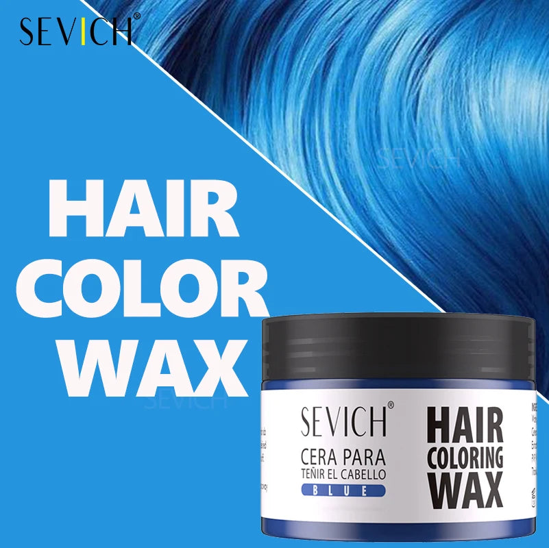 Hair Colour Wax Temporary  Hair Color Wax Easy To Wash DIY Hairs Dyed Mud Long Lasting Paint Coloring Cream Colored Hair Dye