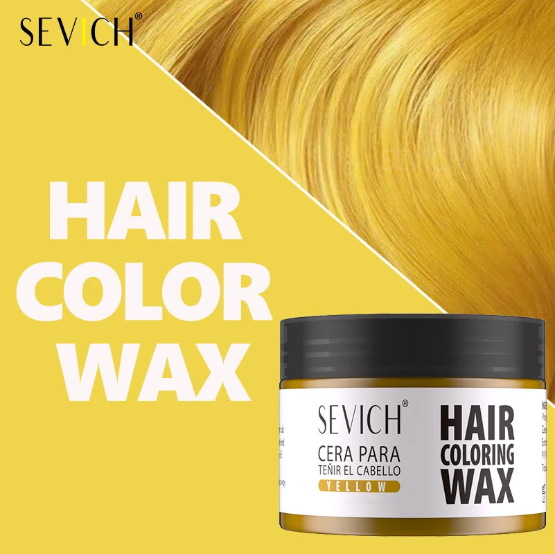 Hair Colour Wax Temporary  Hair Color Wax Easy To Wash DIY Hairs Dyed Mud Long Lasting Paint Coloring Cream Colored Hair Dye