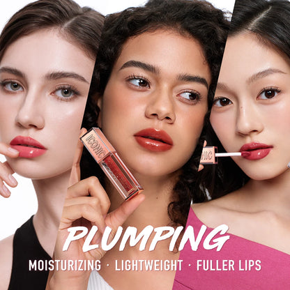 Plumping Lip Gloss Hydrating Vinyl Shine Waterproof Non Sticky Moisturizing Nourishing Lightweight Sexy High Impact