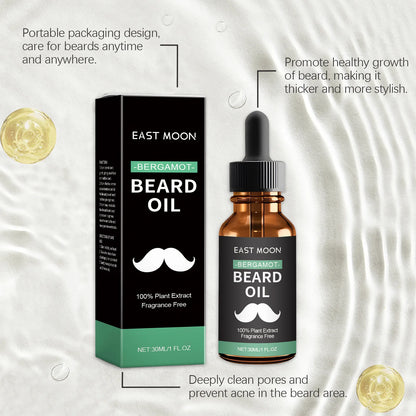 Men Beard Nourishing Oil Trim Care Reduce Loss Strengthen Soften Prevent Frizz Improve Nourish Promote Regrowth Beard Growth Oil