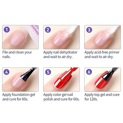 Nail Dehydrator and Primer Acid Free Natural Nail Prep Dehydrate Bond Primer Bonding Polish Soft Nails Tips Gel Nail Supplies