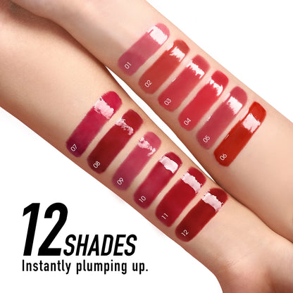 Plumping Lip Gloss Hydrating Vinyl Shine Waterproof Non Sticky Moisturizing Nourishing Lightweight Sexy High Impact