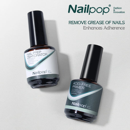 Nail Dehydrator and Primer Acid Free Natural Nail Prep Dehydrate Bond Primer Bonding Polish Soft Nails Tips Gel Nail Supplies