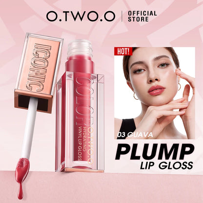 Plumping Lip Gloss Hydrating Vinyl Shine Waterproof Non Sticky Moisturizing Nourishing Lightweight Sexy High Impact