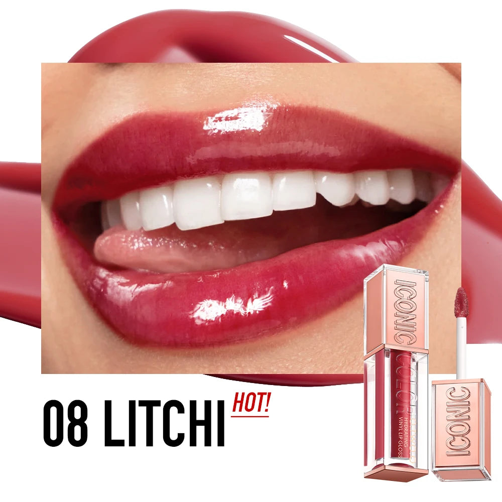 Plumping Lip Gloss Hydrating Vinyl Shine Waterproof Non Sticky Moisturizing Nourishing Lightweight Sexy High Impact