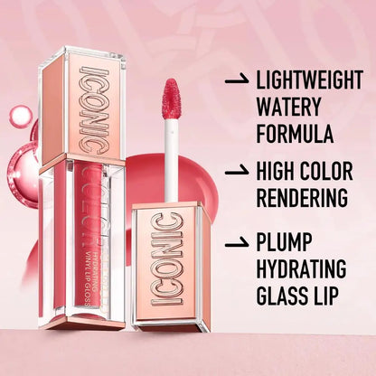 Plumping Lip Gloss Hydrating Vinyl Shine Waterproof Non Sticky Moisturizing Nourishing Lightweight Sexy High Impact