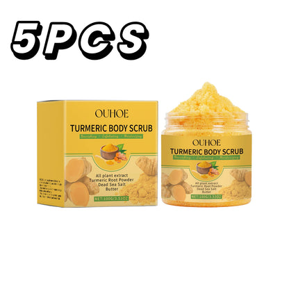 Exfoliating Remove Turmeric Scrub Remove Dead Skin Improve Dry Rough Deep Cleansing Hydrating Smoothing Brightening Skin Care