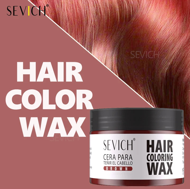 Hair Colour Wax Temporary  Hair Color Wax Easy To Wash DIY Hairs Dyed Mud Long Lasting Paint Coloring Cream Colored Hair Dye