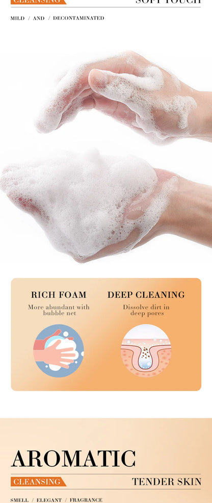 Hand Made Turmeric Soap Body Cleaning Lightening Dark Underarm Leg Body Cleansers Brightening Face Soap Tender Skin Care Beauty