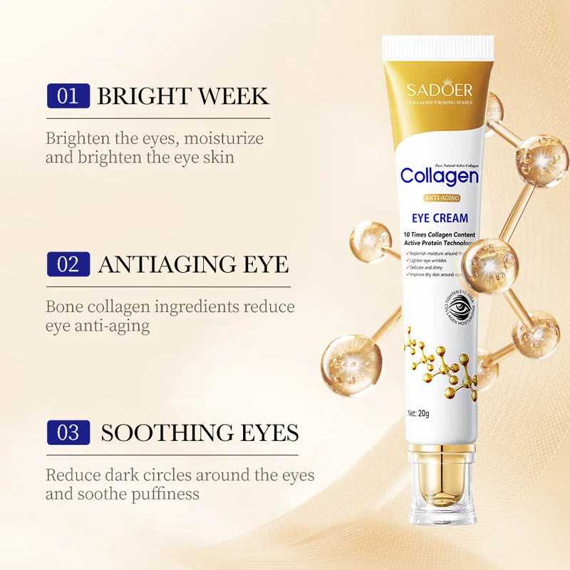 1/2pcs  Collagen Eye skincare Cream  Anti Dark Circles Eye Bags Moisturizing Firming Cream for Eyes Skin Care