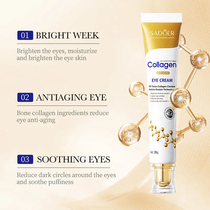 1/2pcs  Collagen Eye skincare Cream  Anti Dark Circles Eye Bags Moisturizing Firming Cream for Eyes Skin Care