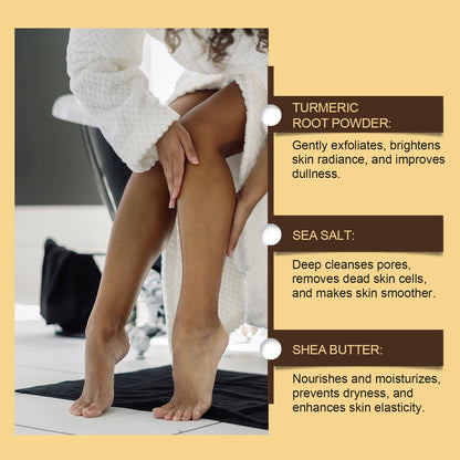 Exfoliating Remove Turmeric Scrub Remove Dead Skin Improve Dry Rough Deep Cleansing Hydrating Smoothing Brightening Skin Care