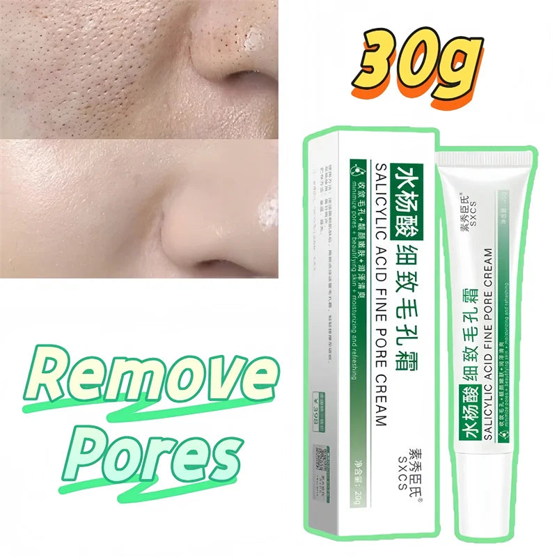 Pore Shrinking Cream Acne Pit Repair Product For Men Women Remove Acne Print Scar Large Pore Anti-Inflammatory Smooth Skin Cream