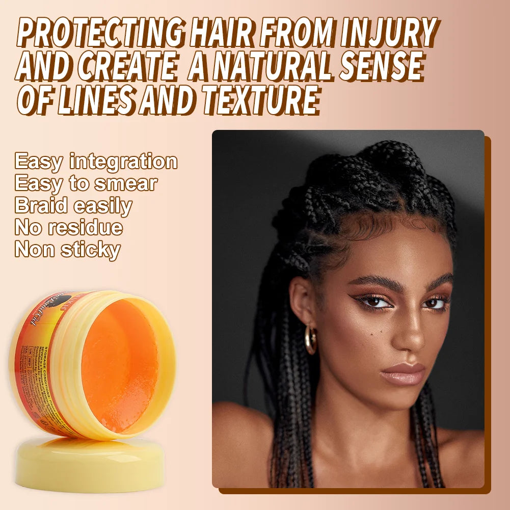 Edge Control Gel Set Hair Braiding Gel Biotin Anti Break Hair Wax Non-Greasy Hair Styling Cream Anti-Frizz Wax Stick For Wig