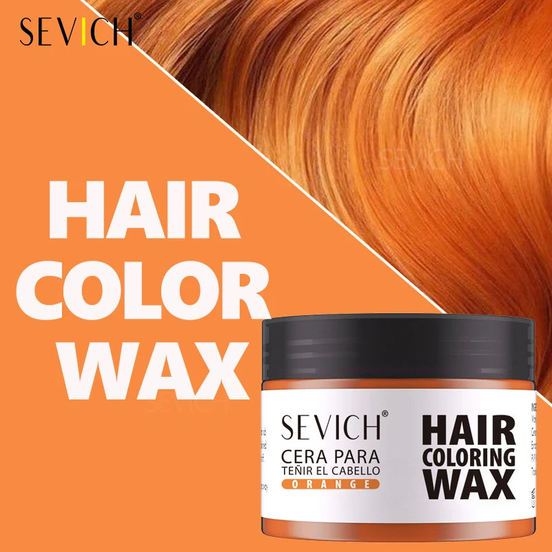 Hair Colour Wax Temporary  Hair Color Wax Easy To Wash DIY Hairs Dyed Mud Long Lasting Paint Coloring Cream Colored Hair Dye
