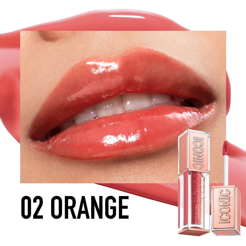 Plumping Lip Gloss Hydrating Vinyl Shine Waterproof Non Sticky Moisturizing Nourishing Lightweight Sexy High Impact