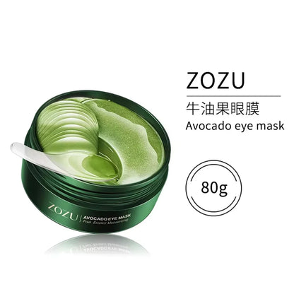 60pcs Avocado Gold Eye Mask Firming Improve Eye Bags Nourishing Moisturising Anti Wrinkle Eye Patches for Dark Circles Skin Care