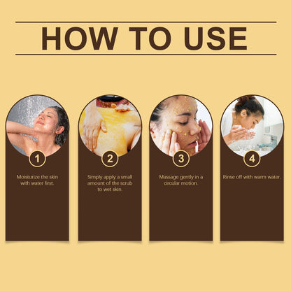 Exfoliating Remove Turmeric Scrub Remove Dead Skin Improve Dry Rough Deep Cleansing Hydrating Smoothing Brightening Skin Care